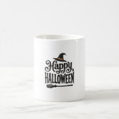 Mug Conception de chemise de chapeau de sorcière Hallo (Centre)