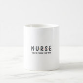 Mug Conception de chemise de citation d'infirmière Gra (Centre)