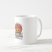 Mug Conception de chemise de citrouille de nuit d'Hall (Devant droit)