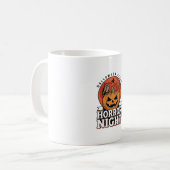 Mug Conception de chemise de citrouille de nuit d'Hall (Devant gauche)