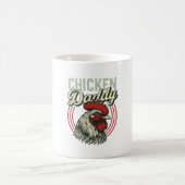 Mug Conception de chemise de coq de papa de poulet vin (Centre)