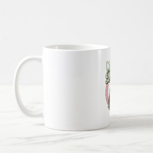 Mug Conception de chemise de coq de papa de poulet vin (Gauche)