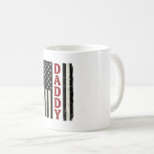 Mug Conception de chemise de drapeau américain Distres (Devant droit)
