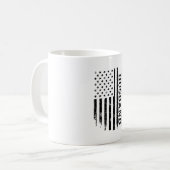 Mug Conception de chemise de drapeau patriotique de ma (Devant gauche)