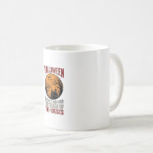 Mug Conception de chemise de lune de maison hantée Hal (Devant droit)