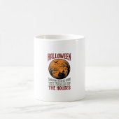 Mug Conception de chemise de lune de maison hantée Hal (Centre)