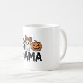 Mug Conception de chemise de maman fantôme Halloween c (Devant droit)