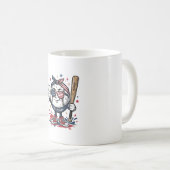 Mug Conception de chemise de mascotte de baseball patr (Devant droit)