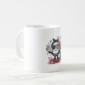 Mug Conception de chemise de mascotte de baseball patr (Devant gauche)