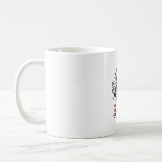 Mug Conception de chemise de mascotte de baseball patr (Gauche)