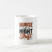 Mug Conception de chemise de nuit de garde d'infirmièr (Centre)