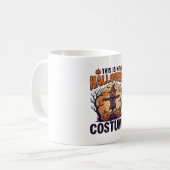 Mug Conception de chemise de sorcière de citrouille de (Devant gauche)