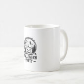 Mug Conception de chemise de sorcière de citrouille de (Devant droit)
