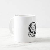Mug Conception de chemise de sorcière de citrouille de (Devant gauche)