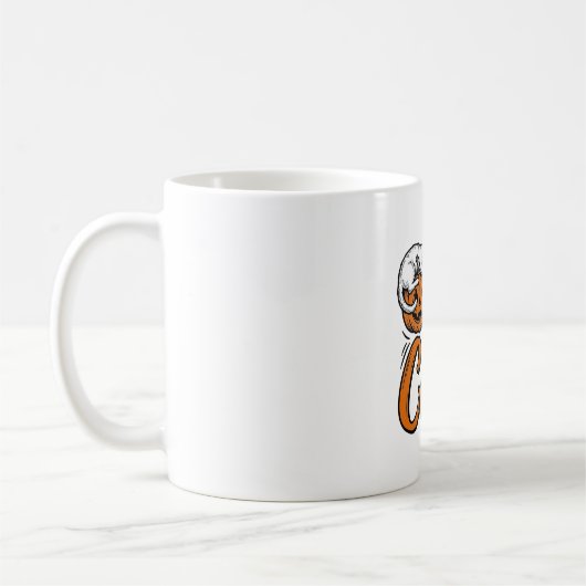 Mug Conception de chemise de typographie de citrouille (Gauche)