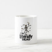 Mug Conception de chemise d'humour de squelette vintag (Centre)