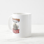 Mug Conception de chemise effrayante de maison hantée (Devant gauche)