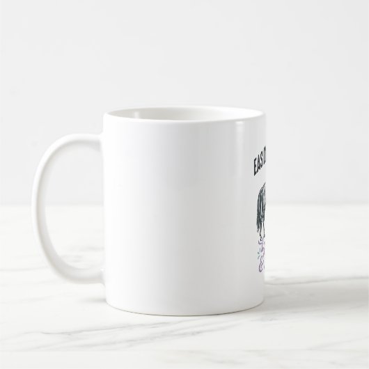 Mug Conception de chemise facilement distrait par les (Gauche)