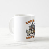 Mug Conception de chemise Halloween de poulet drôle de (Devant gauche)