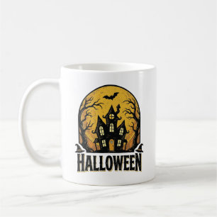 Mug Conception de chemise Halloween Maison Hantée Vint
