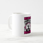 Mug Conception de chemise Halloween Sorcière de nuit I (Devant gauche)