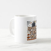 Mug Conception de chemise Halloween vintage Spooky Vib (Devant gauche)