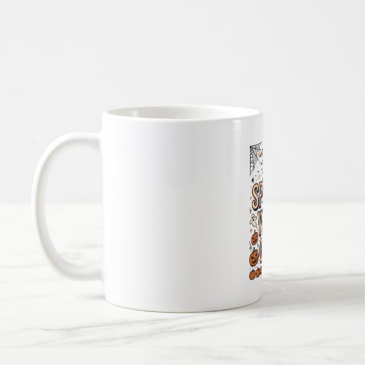 Mug Conception de chemise Halloween vintage Spooky Vib (Gauche)
