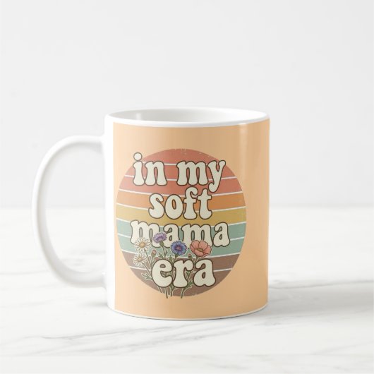 Mug Conception de chemise rétro de l'ère de ma douce m (Gauche)