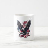 Mug Conception de chemise vectorielle aigle patriotiqu (Centre)