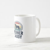Mug Conception de chemise vectorielle Berner Daddy Vin (Devant droit)