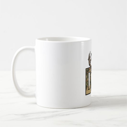 Mug Conception de chemise vectorielle Camo Buck pour l (Gauche)