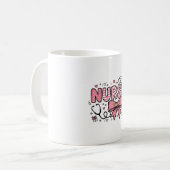 Mug Conception de chemise vectorielle Cute Nurse Bow H (Devant gauche)