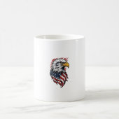 Mug Conception de chemise vectorielle d'aigle patrioti (Centre)