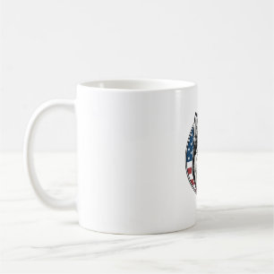 Mug Conception de chemise vectorielle de chien patriot