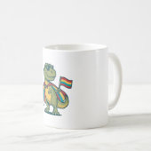 Mug Conception de chemise vectorielle de dinosaure de (Devant droit)