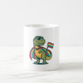 Mug Conception de chemise vectorielle de dinosaure de (Centre)