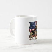 Mug Conception de chemise vectorielle de drapeau de ch (Devant gauche)