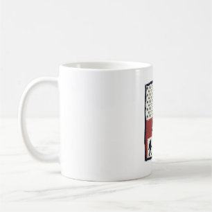 Mug Conception de chemise vectorielle de drapeau de cr