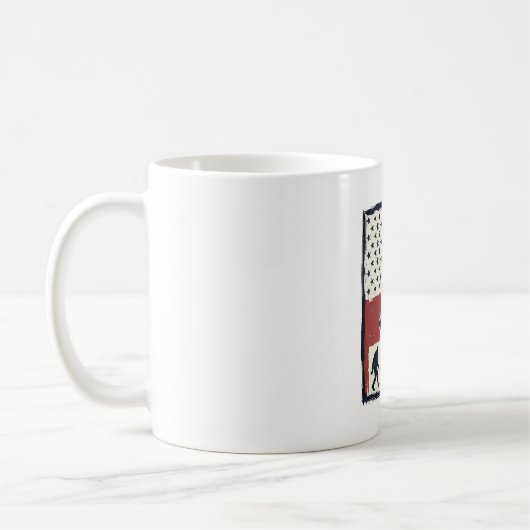 Mug Conception de chemise vectorielle de drapeau de cr (Gauche)