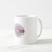 Mug Conception de chemise vectorielle de feu d'artific (Devant droit)