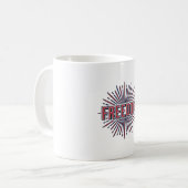 Mug Conception de chemise vectorielle de feu d'artific (Devant gauche)