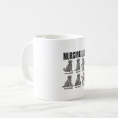 Mug Conception de chemise vectorielle de jeu de mots m (Devant gauche)