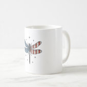 Mug Conception de chemise vectorielle de libellule pat (Devant droit)