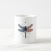 Mug Conception de chemise vectorielle de libellule pat (Centre)