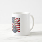 Mug Conception de chemise vectorielle drapeau patrioti (Devant droit)