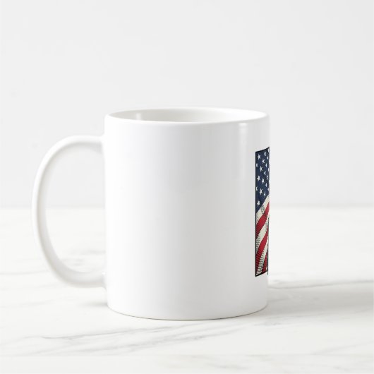 Mug Conception de chemise vectorielle drapeau patrioti (Gauche)
