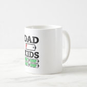 Mug Conception de chemise vectorielle drôle de batteri (Devant droit)