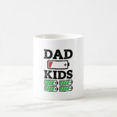 Mug Conception de chemise vectorielle drôle de batteri (Centre)