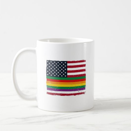 Mug Conception de chemise vectorielle en détresse du d (Gauche)