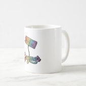 Mug Conception de chemise vectorielle Gaymer Rainbow G (Devant droit)